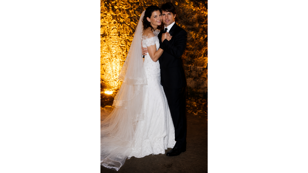 4. Katie Holmes’ Swarovski-embellished Armani gown