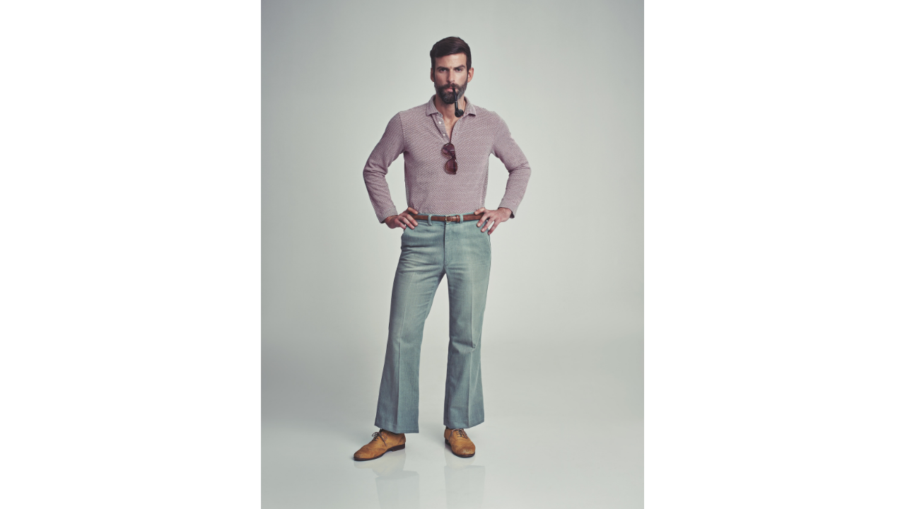 1. Flared denim and wide-leg trousers