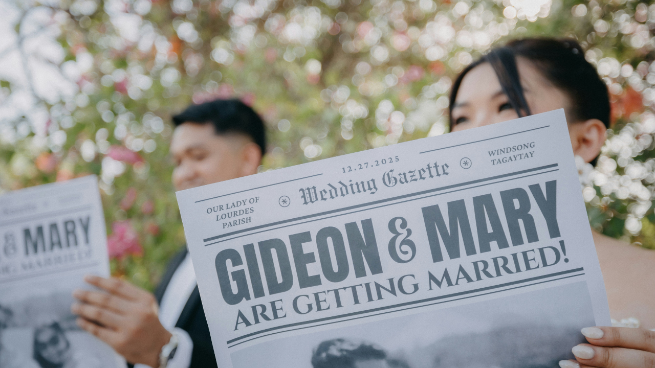 13. Newspaper wedding announcements