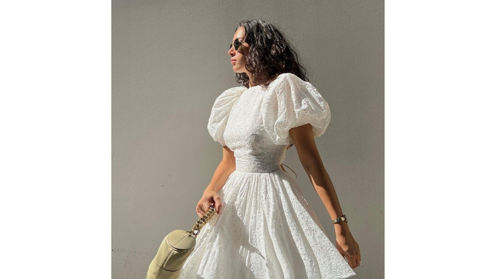 15. Puff-Sleeve Short Dress
