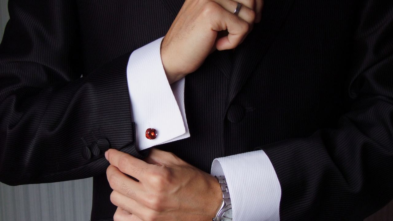 12. Monogrammed cufflinks