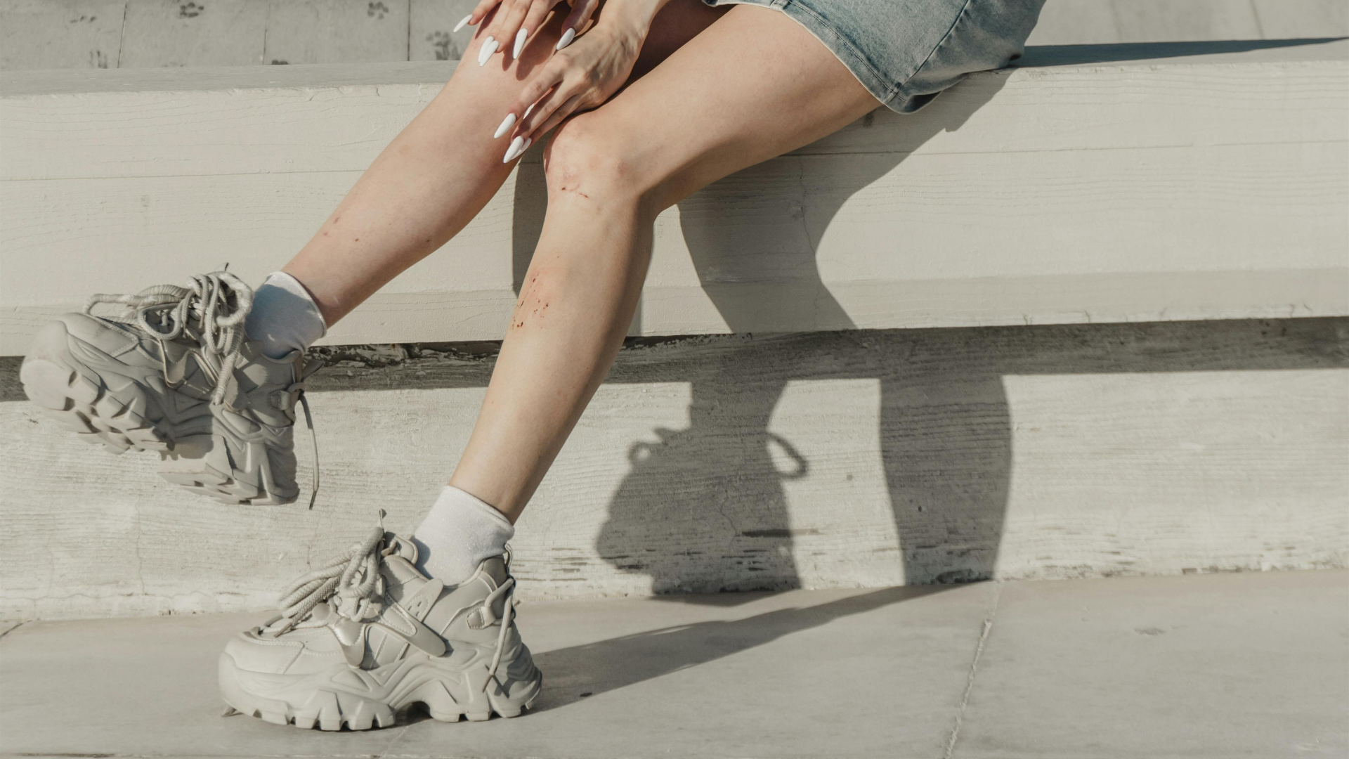 3. Chunky Sneakers as Statement Anchors
