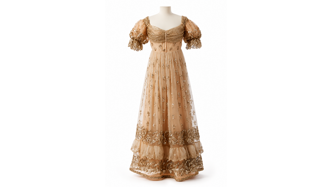 21. Josephine Bonaparte’s embroidered gown